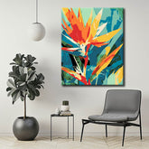 Painting by Numbers Lively Birds of Paradise